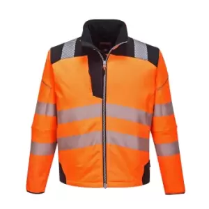 Image of PW3 Hi Vis Soft Shell Winter Rain Jacket Orange / Black 4XL