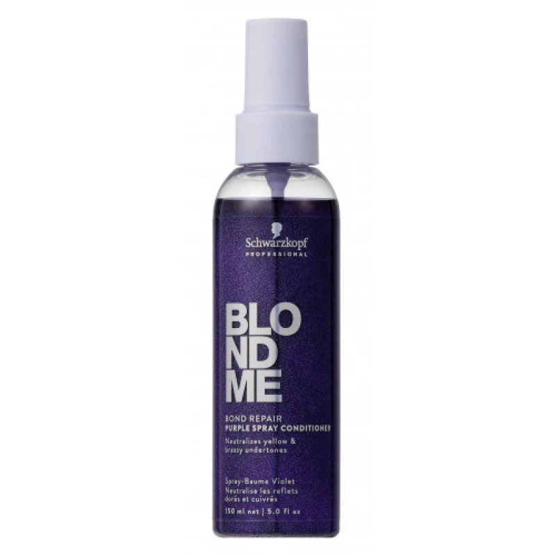 Image of Schwarzkopf Professional BlondMe Bond Repair Purple Spray Conditioner 150ml