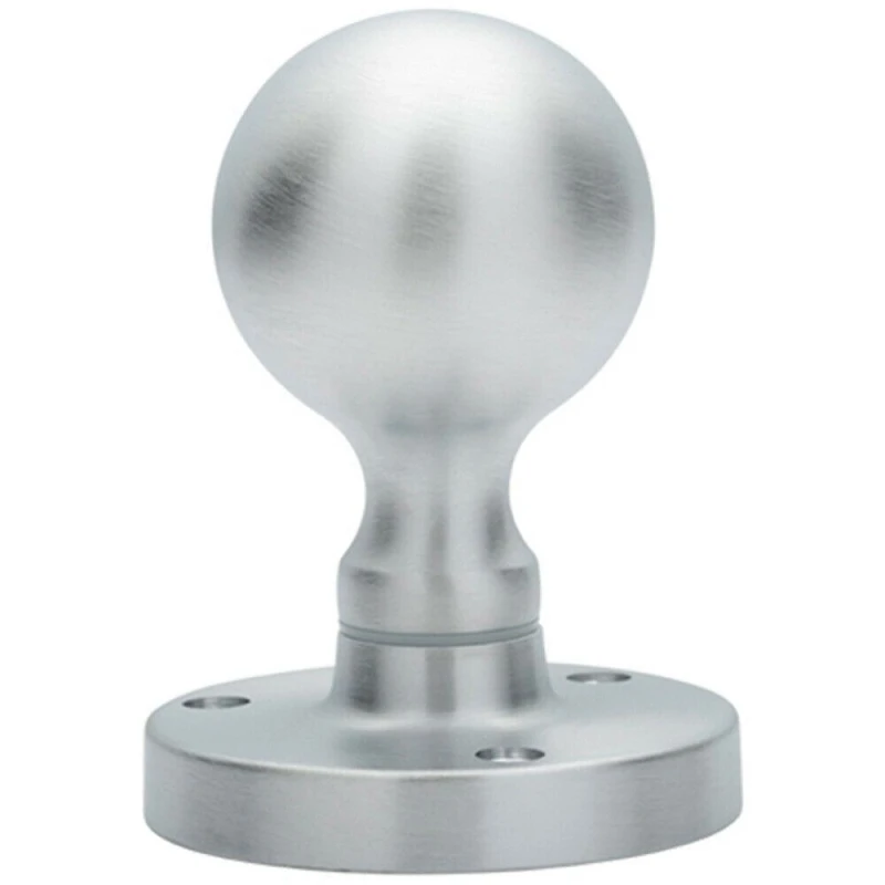 Image of Loops PAIR Solid Ball Mortice Door Knob 45mm Diameter Satin Chrome Door Handle Multi unisex