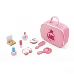 Image of Wooden Pink Make Up Bag