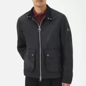 Image of Barbour International Lutron Harrington Waxed Cotton Jacket - S
