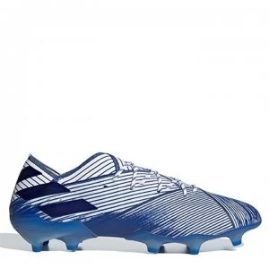 Image of adidas Nemeziz 19.1 Football Boots Firm Ground - White/TeamRoyal