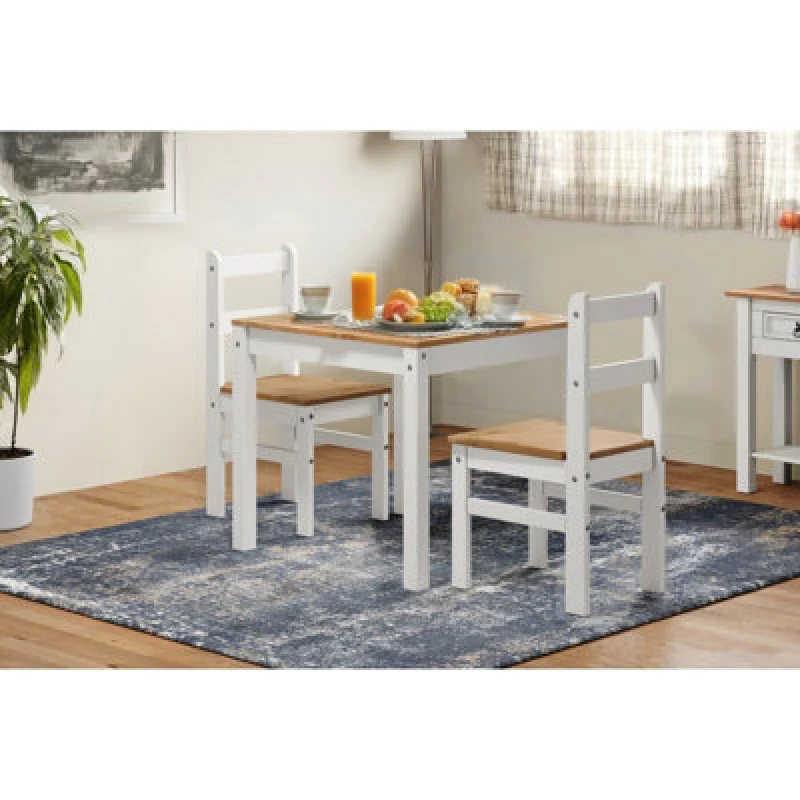 Image of Mercers Furniture Corona White Wax Rio Dining Set