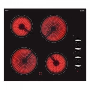 Image of CDA HC6211FR 4 Zone Ceramic Hob
