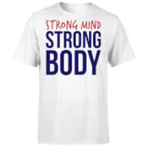 Image of Strong Mind Strong Body T-Shirt - White - 3XL