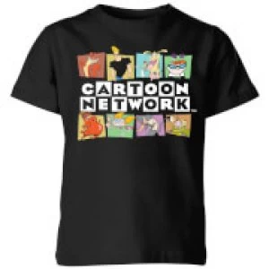 Image of Cartoon Network Logo Characters Kids T-Shirt - Black - 7-8 Years