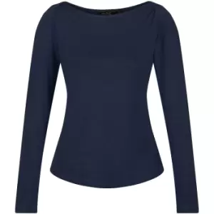 Image of Regatta Womens Lakeisha Boat Neck Long Sleeve Jersey Top 10 - Bust 34' (86cm)