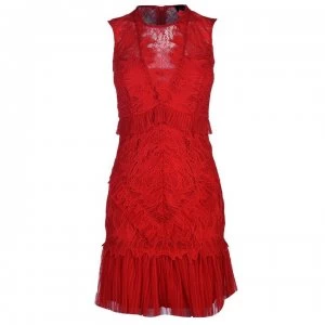 Image of Bardot Francesca Dress - FIRE RED