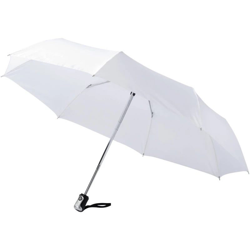 Image of Bullet 21.5" Alex 3-Section Auto Open & Close Umbrella in White White Unisex
