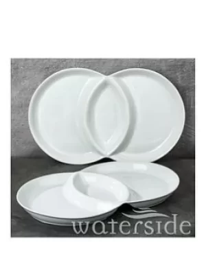 Image of Waterside Set Of Two 3-Section Serving Dish
