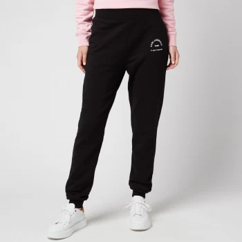 Image of KARL LAGERFELD Womens Address Logo Sweatpants - Black - M
