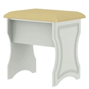 Image of Robert Dyas Montego Ready Assembled Dressing Table Stool - Ash Grey
