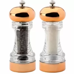 Image of David Mason Design English Tableware Company Filled York Salt & Pepper Mill Set - Copper