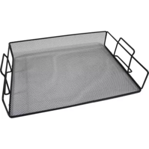Image of Wire Mesh Wide Entry Letter Tray Black