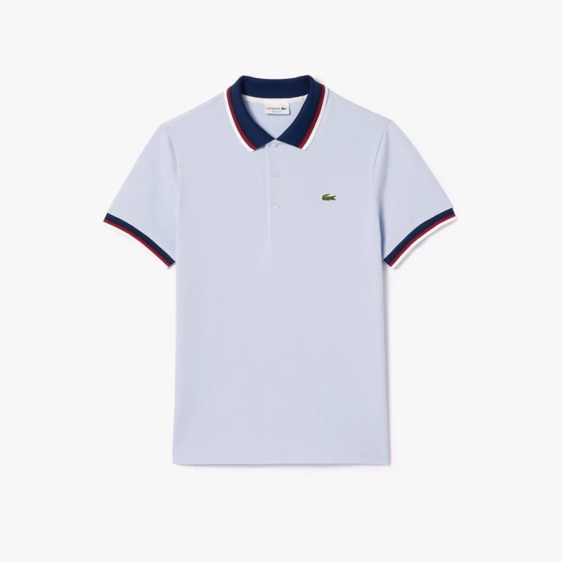 Image of Lacoste Regular-Fit Stretch Mini Piqu Polo Shirt Blue male XS