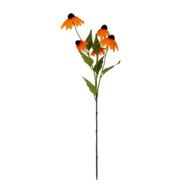 Image of Hill Interiors Echinacea Artificial Flower Spray Orange (One Size)
