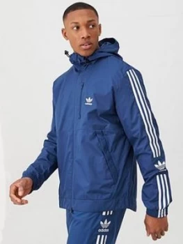 Image of Adidas Originals Lock Up Windbreaker - Navy
