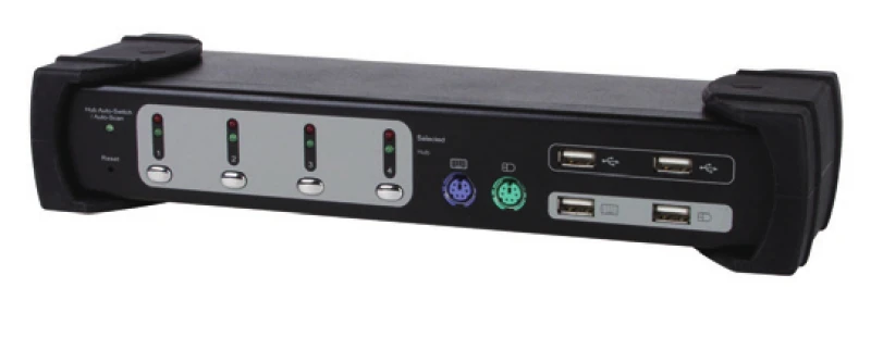 Image of Equip Dual Monitor 4-Port Combo KVM Switch