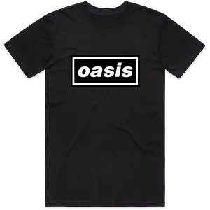 Image of Oasis - Decca Logo Unisex Medium T-Shirt - Black