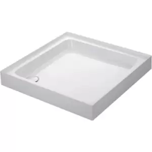 Image of Mira Flight Shower Tray Square Deep Profile 4 Upstands Stone Waste 760 x 760mm
