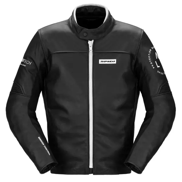 Image of Spidi Genesis Jacket Black White Size 46