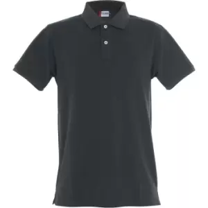 Image of Clique Mens Premium Melange Polo Shirt (M) (Anthracite)