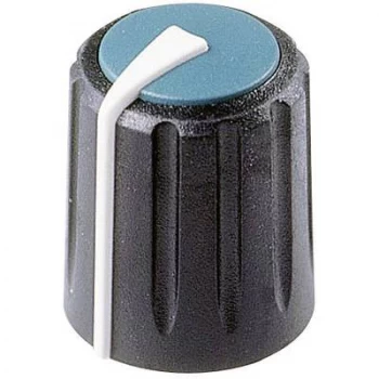 Image of Rean AV F 313 S 096 Control knob Black, Blue (Ø x H) 13mm x 16.63mm