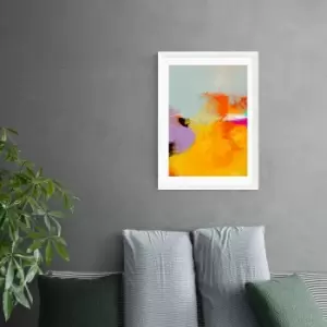 Image of East End Prints Yellow Blush III Framed Print Orange