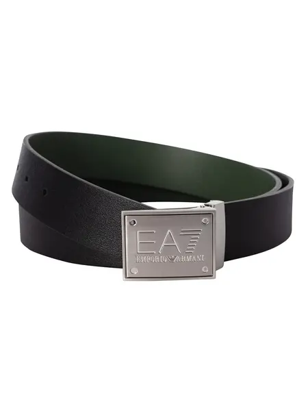 Image of EA7 Logo Buckle Belt Black One Size