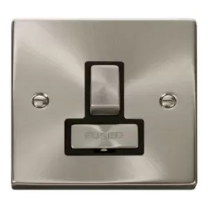 Image of Satin Chrome 13A Switched Fused Spur - VPSC751BK - 217349