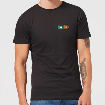 Image of Rubik's Core Logo Pocket Mens T-Shirt - Black - 5XL
