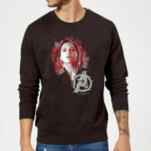 Image of Avengers Endgame Black Widow Brushed Sweatshirt - Black - 5XL