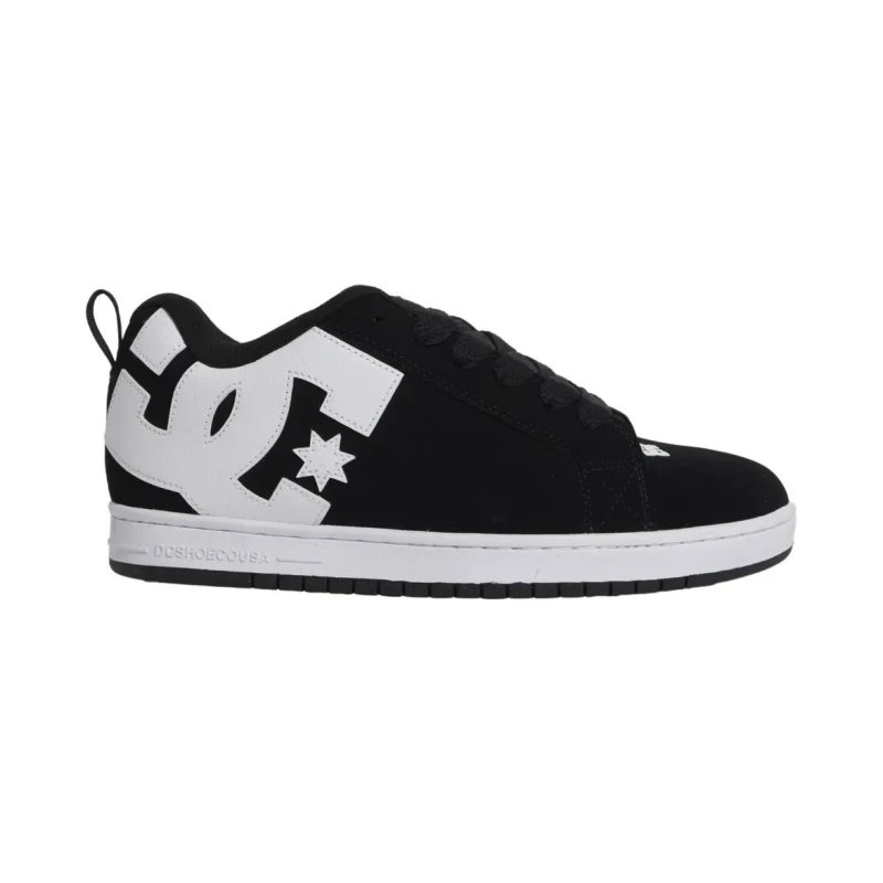 Image of DC Mens Court Graffik Skate Shoes Trainers - UK 13 Black male PS2521BLK13