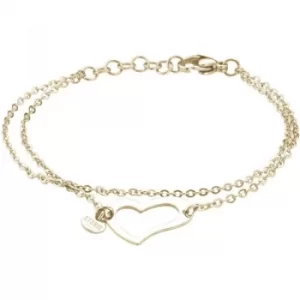 Image of Ladies STORM PVD Gold plated Heart Bracelet