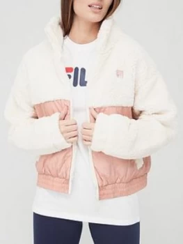 Image of Fila Yauvani Crop Padded Jacket - Cream
