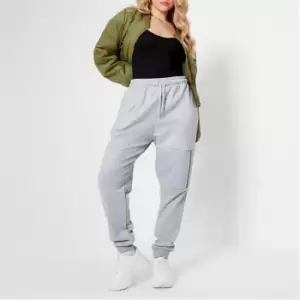 Image of I Saw It First Zip Detail Oversized Joggers - Grey