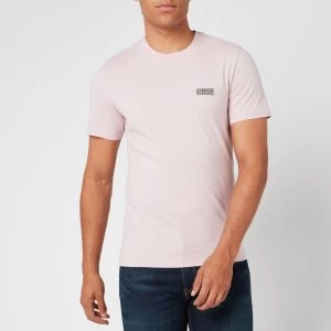 Image of Barbour International Mens Small Logo T-Shirt - Dust Pink - S