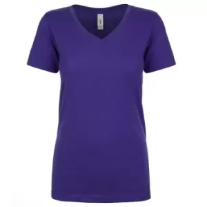 Image of Next Level Womens/Ladies Ideal V-Neck T-Shirt (XS) (Purple Rush)