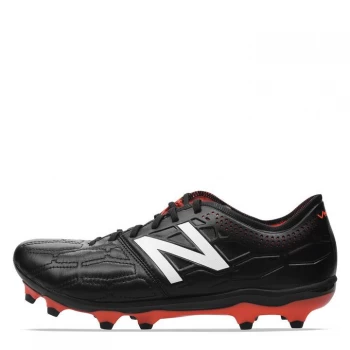 Image of New Balance Visaro Leather FG Football Boots - Black/Orange