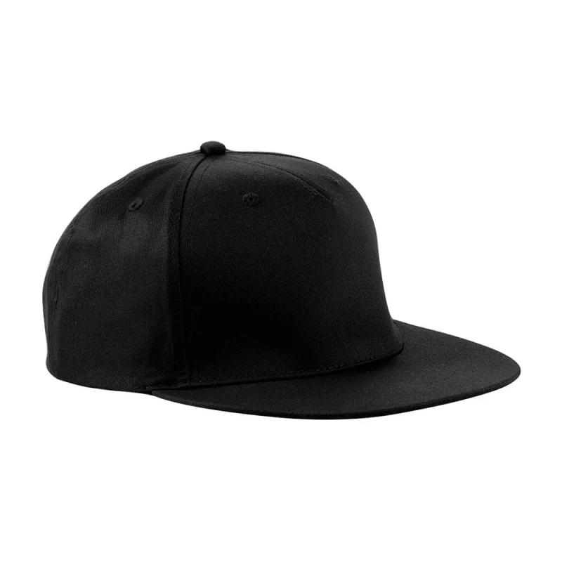 Image of Beechfield Beechfield Men Rapper Snapback Cap in Black One Size Male 5063425297726