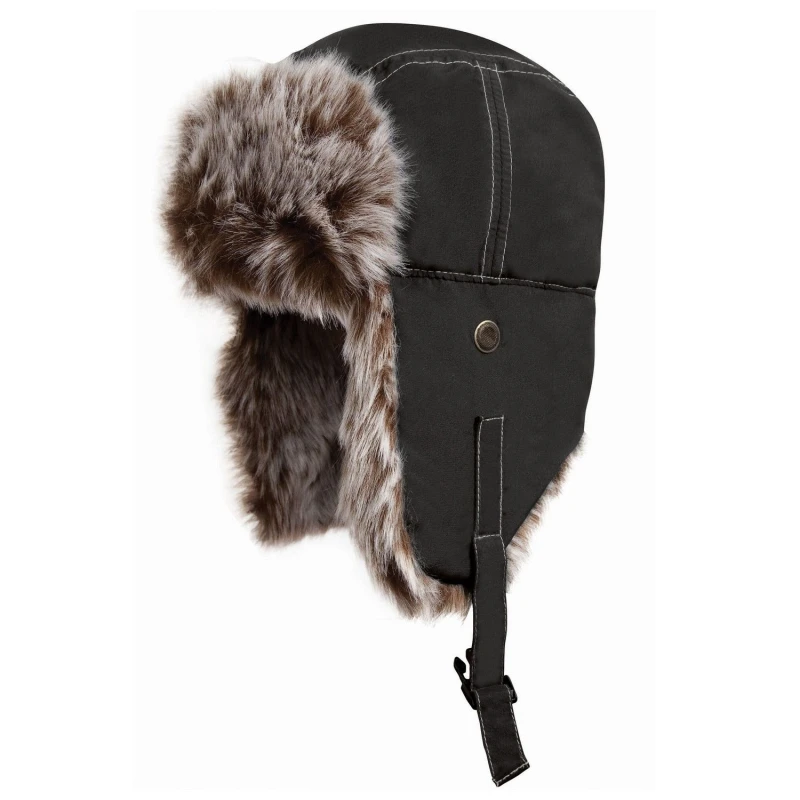 Image of Result Result Men Classic Sherpa Hat in Black Size: Small Black S Male 5063527385314