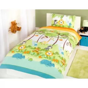 Image of Rapport Home Furnishings Rapport Home Jungle Boogie Duvet Set Multi Toddler