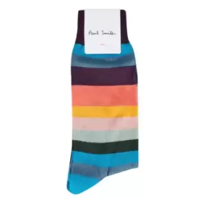 Image of PAUL SMITH Art Stripe Socks - Multi