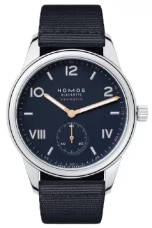 Image of Nomos Glashutte Watch Club Campus Neomatik 39 Midnight Blue Steel Back