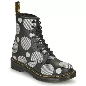 Image of Dr Martens 1460 womens Mid Boots in White,7,8