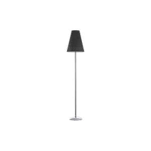 Image of Richard Floor Lamp With Tapered Shade, Black