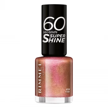 Image of Rimmel 60 Seconds Glitter Nail Polish Pink