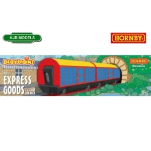 Image of Hornby Express Goods 2 x Closed Wagon Pack