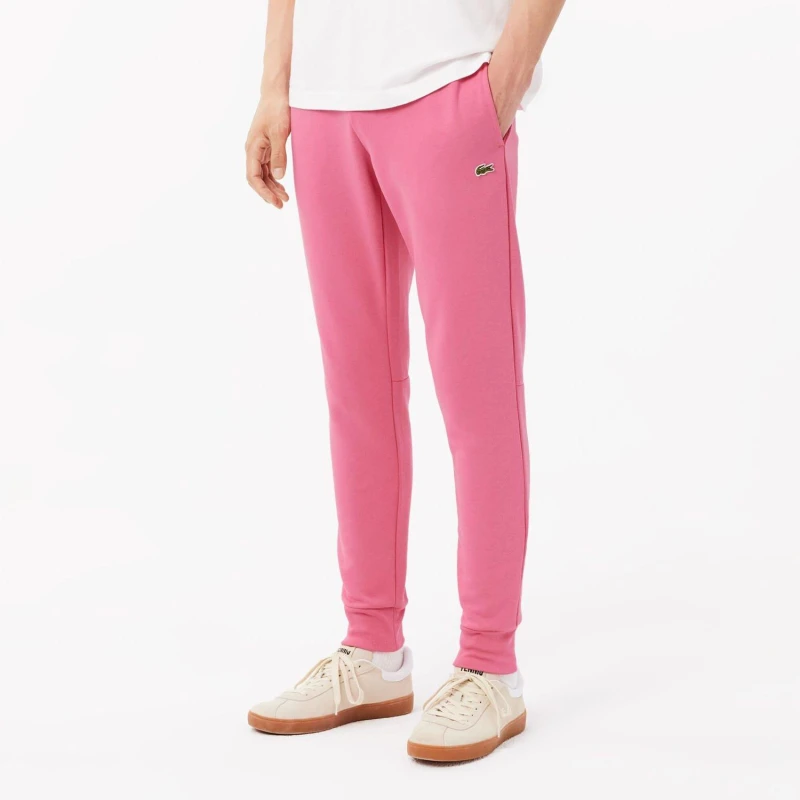 Image of Lacoste Slim Fit Organic Cotton Joggers Pink male XS