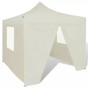 Image of VidaXL Foldable Tent 3x3 m with 4 Walls Cream